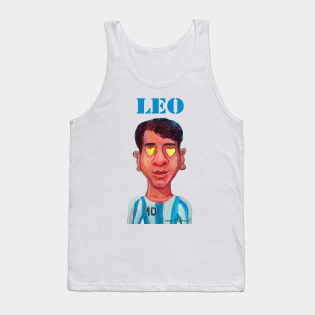 Leo with hearts Tank Top by diegomanuel